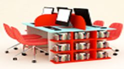 Dörtlü Bilgisayar Masası